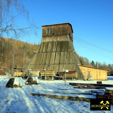 SDAG Wismut Schacht 208 im Revier Aue - Schlema, Erzgebirge, Sachsen - 8. Februar 2023 (2).JPG